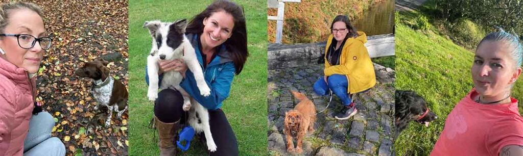 calder vets in yorkshire walks for street paws charity - team members