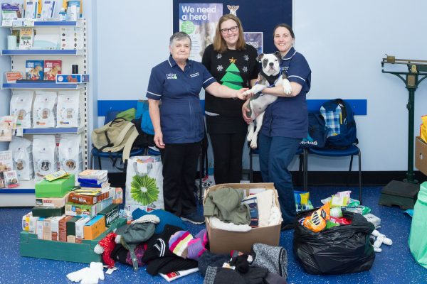 Vet staff bring Christmas cheer to Huddersfield homeless